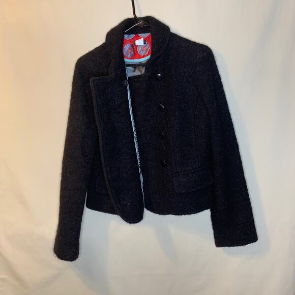 J. Crew Wool Peacoat in Black - Picture 2 of 5